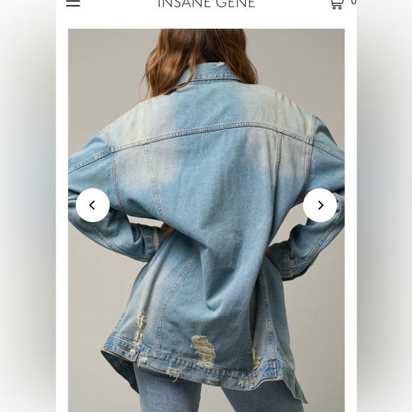 INSANE GENE-Dropped shoulder Oversized Jeanie (small) - Picture 13 of 14